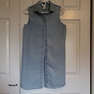 Lole Sleeveless Denim Dress Or Tunic